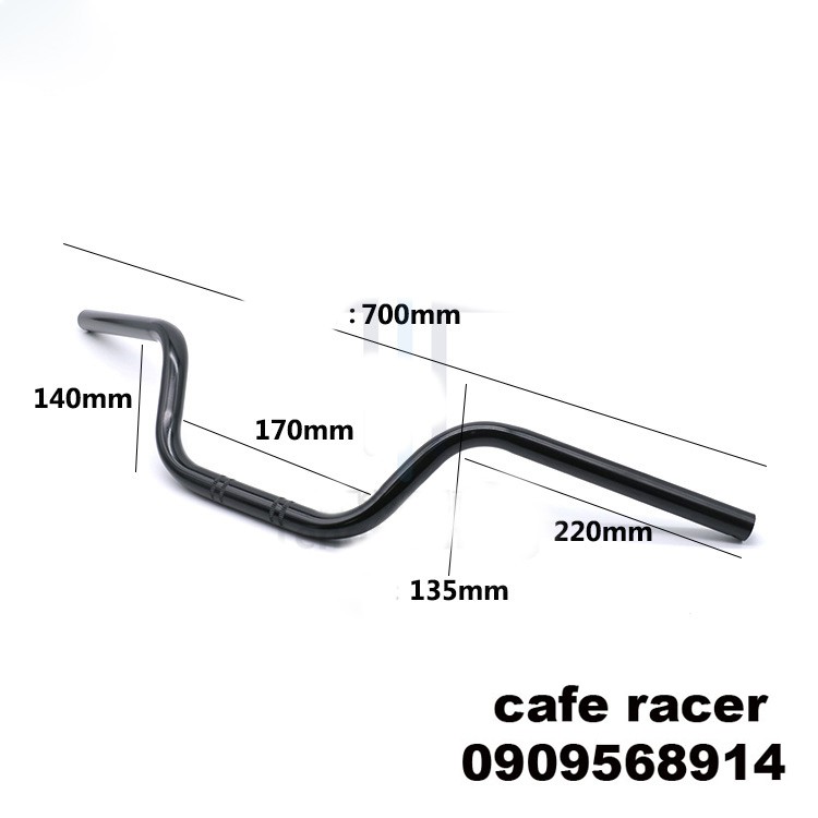 Ghi đông cao cho tracker 22mm dài 700m