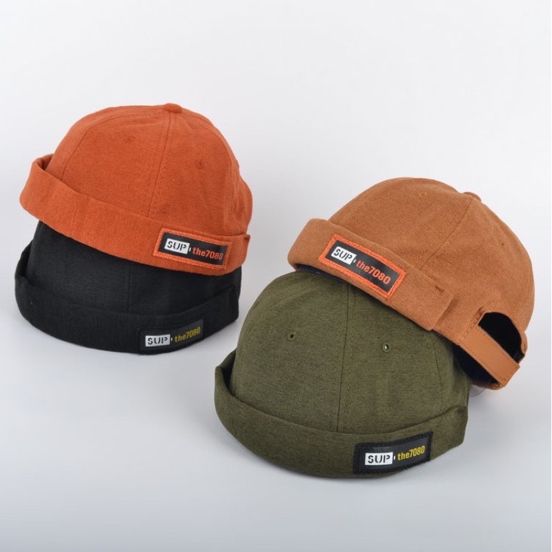 Mũ Lưỡi Trai Banie Không Viền Phong Cách  Đường Phố Hàn Quốc Nhật Bản Cho Nam Và Nữ - Nón miki 7080 nam nữ thời trang