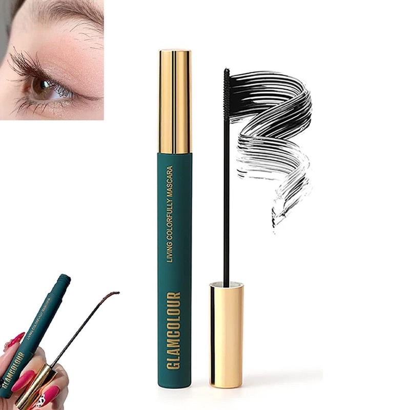 Mascara đầu mảnh chuốt mi trên và dưới cong dày tự nhiên GlamColour Hion Beauty