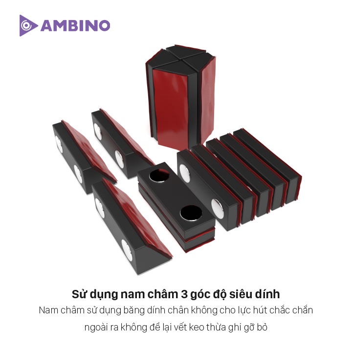 Bộ LED dán màn hình Ambino Basic - nháy theo nhạc, hàng triệu màu và hiệu ứng siêu mượt