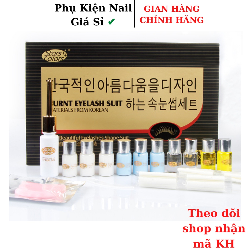 Bộ Uốn Mi 6D hàn quốc hiệu stars colors