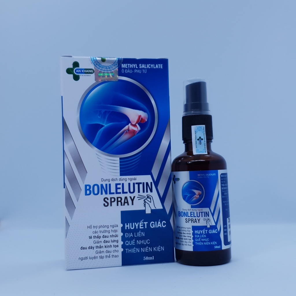 Bonlelutin Spray - Xịt giảm đau mỏi vai gáy, đau nhực xương khớp ở người cao tuổi