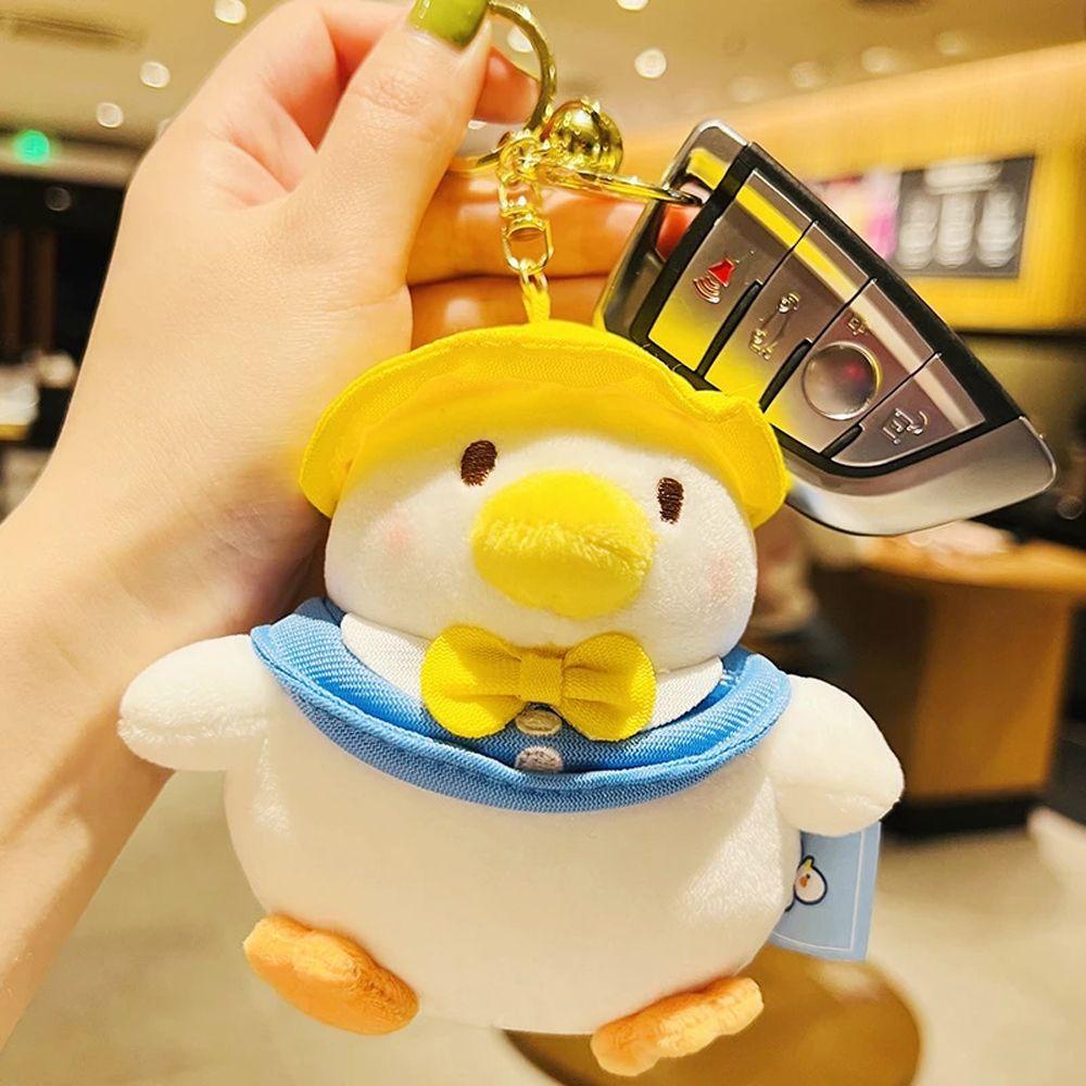 Móc Khóa Hình Vịt Nhồi Bông Dễ Thương