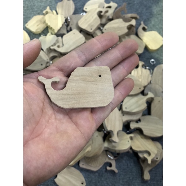 Miếng gỗ tự nhiên để làm móc Khoá