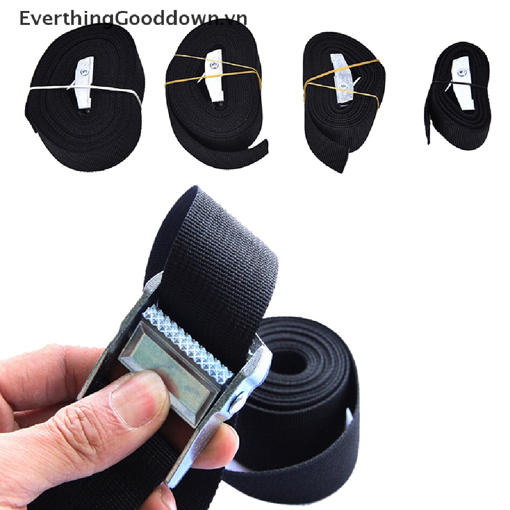 Everthinggooddown Dây Đai Buộc Túi Hành Lý Bằng Nylon Có Khóa Kim Loại