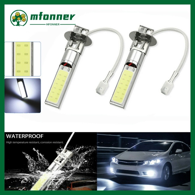 1 Cặp Đèn Led Cob H3 10w 12v Siêu Sáng Chống Nước Cách Nhiệt Cao Cấp Cho Xe Hơi