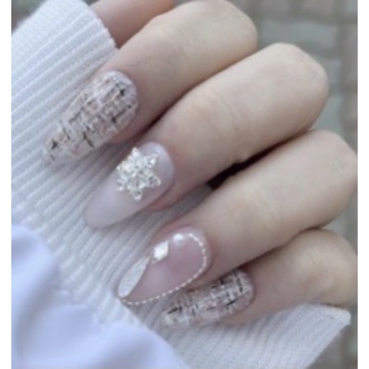 Nailbox Nuna móng úp thiết kế móng tay Đan len muối tiêu