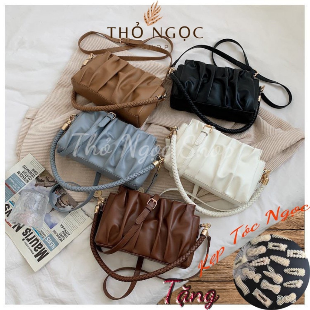 Túi Kẹp Nách Nữ ❤FreeShip❤ Túi Đeo Chéo Nữ Tặng Kèm Dây Kẹp Nách Chất Da Đẹp Size 24