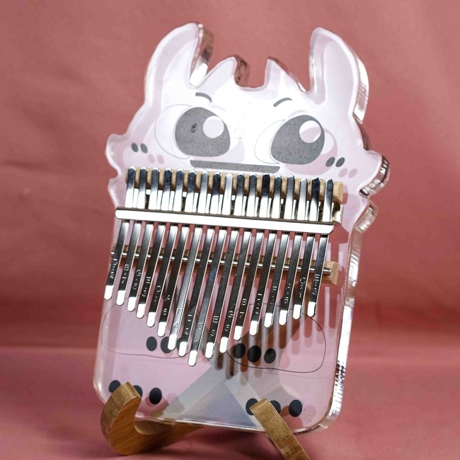 (Kalimba Răng Sún) Đàn Kalimba Pha Lê Acrylic 17 Phím Chính Hãng Hope Music Răng Sún - Tặng Full Phụ Kiện