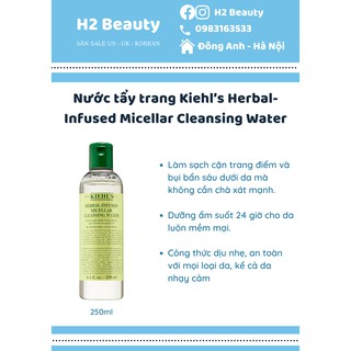 Nước tẩy trang Kiehl's Herbal-Infused Micellar Cleansing Water