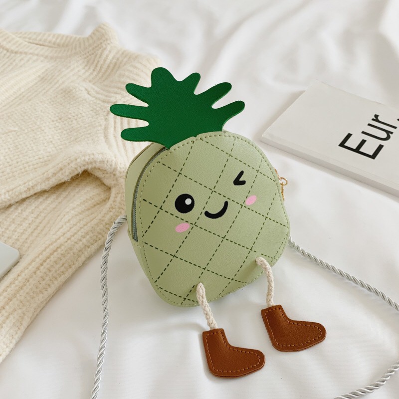 Túi đeo chéo trái cây nhiều màu - Túi đeo chéo hình trái thơm nhiều màu