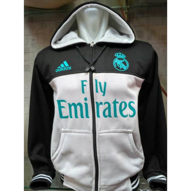 Áo Khoác Hoodie In Hình Real Madrid Thời Trang 2018