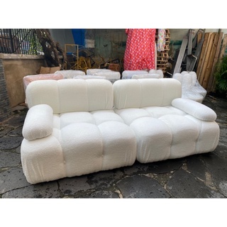 Ghế sofa lông cừu - ghế sofa vuông