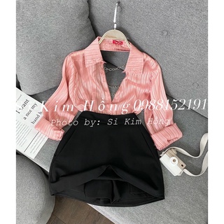 Áo sơ mi hở lưng Hottrend