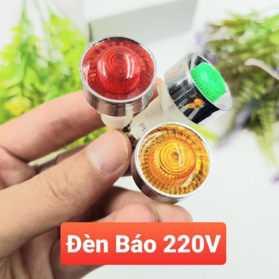 Đèn Báo Nguồn AC220V Các Màu Ren 12MM Mặt 22MM Tiện Dụng