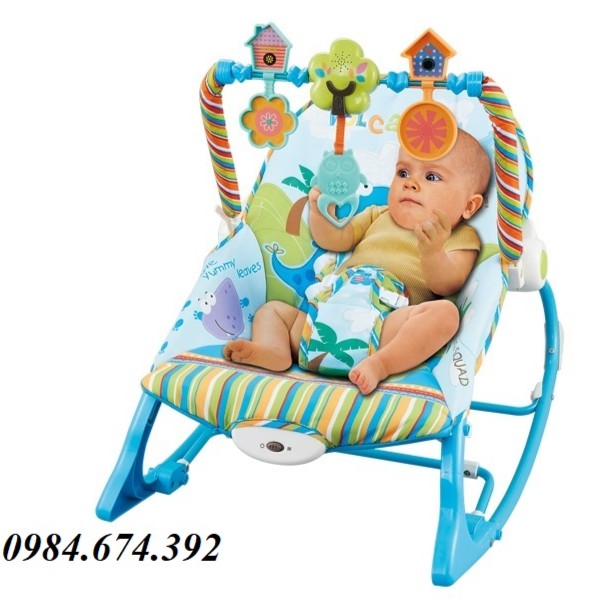 Ghế rung bập bênh Konig Kids 63562 (có nhạc và thanh đồ chơi)