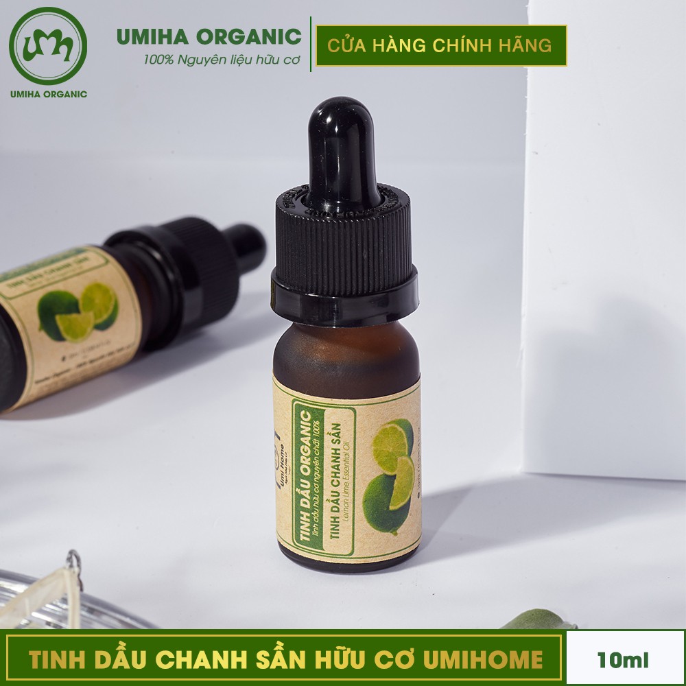 Tinh dầu Chanh Sần Lime UMIHA nguyên chất | Lemon Lime Essential Oil 100% Organic 10ml