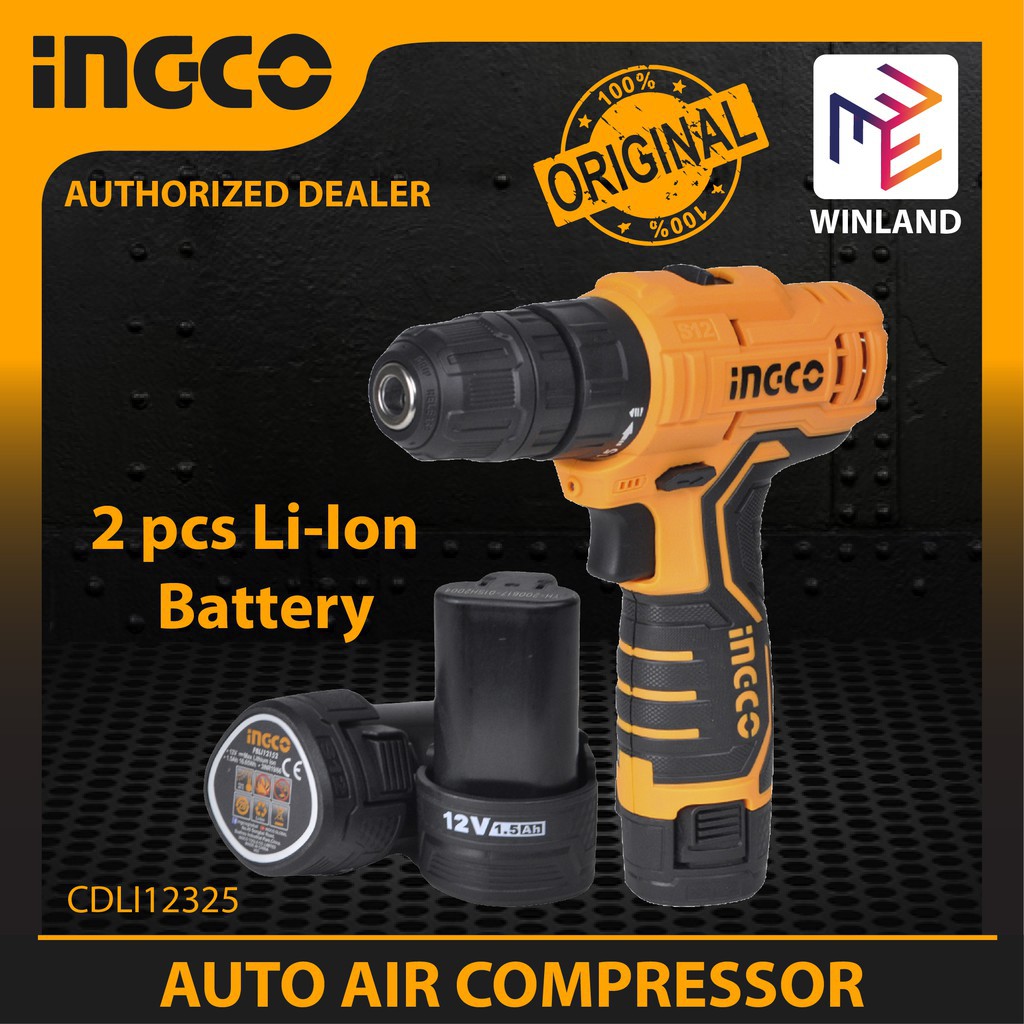 MÁY KHOAN VẶN VÍT DÙNG PIN INGCO 12V CDLI12325