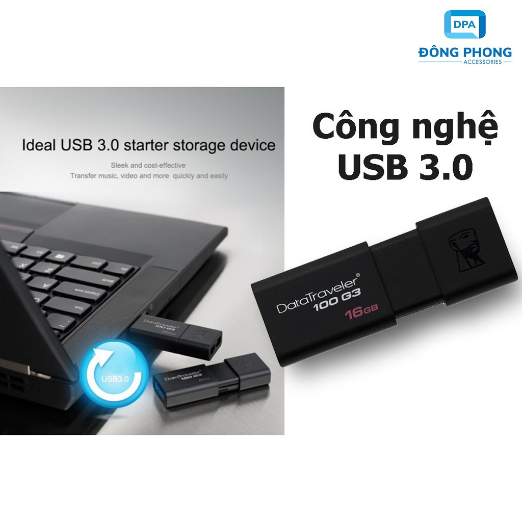 USB 3.0 Kingston 16GB Chính Hãng Bảo Hành 5 Năm | BigBuy360 - bigbuy360.vn