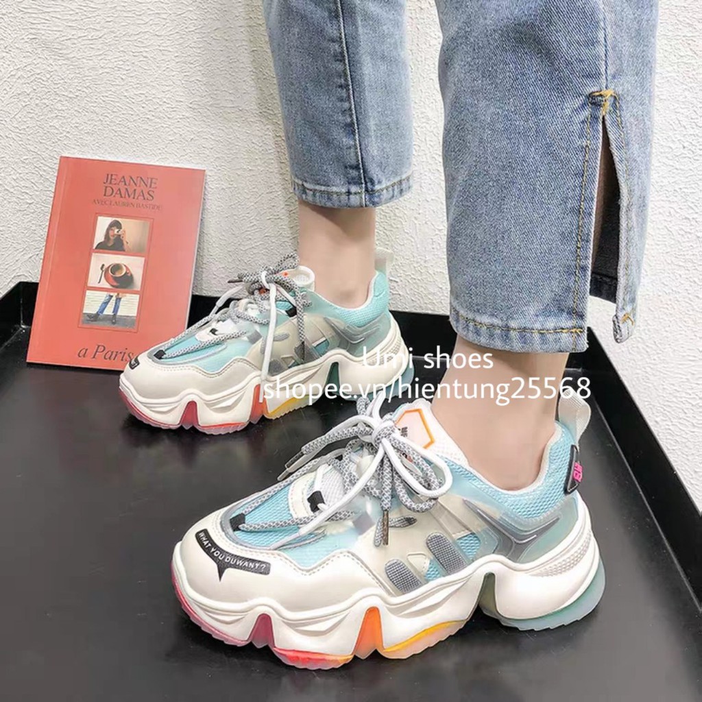 [DÂY KÉP+CÓ SẴN] Giày thể thao Ulzzang mã 881 HOT 2021 mới độn đế cao lượn sóng viền rèm nhẹ 3 màu cá tính hot 2020 | BigBuy360 - bigbuy360.vn