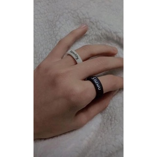 Nhẫn đất sét in tên theo yêu cầu cá tính