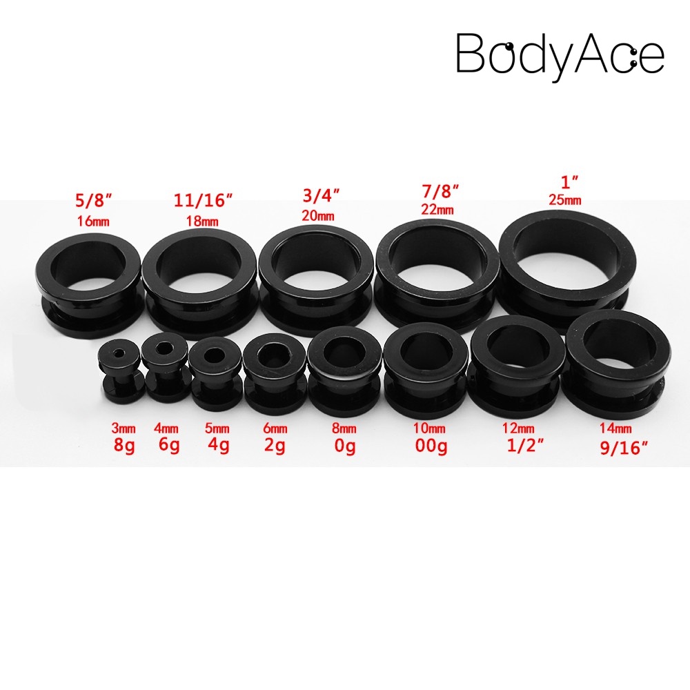 Đôi bông tai acrylic màu tím độc đáo 1.6 - 22mm