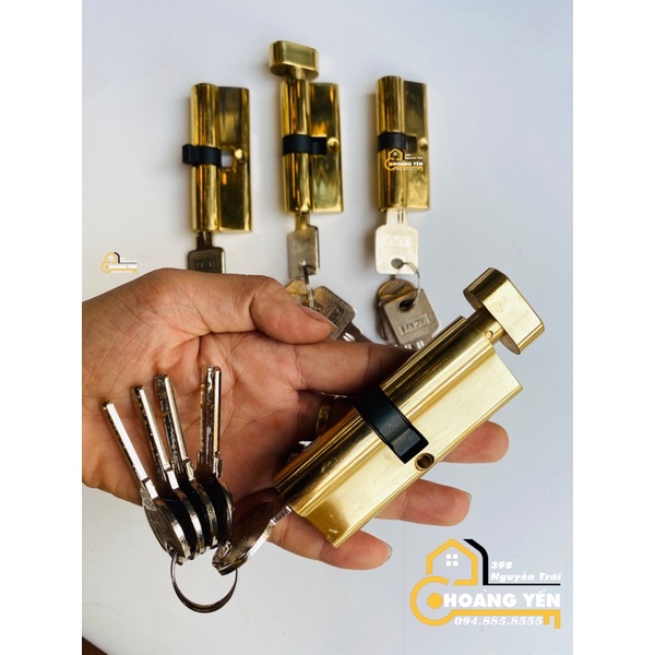 Lõi khoá cửa tay gạt thay thế 7cm - 8cm, ruột khoá cửa thay thế cửa chính, thông phòng, ban công, vệ sinh