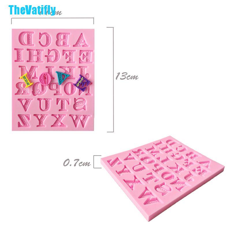 Khuôn Làm Bánh Chất Liệu Silicone Hình Chữ Cái Tiếng Anh 3d