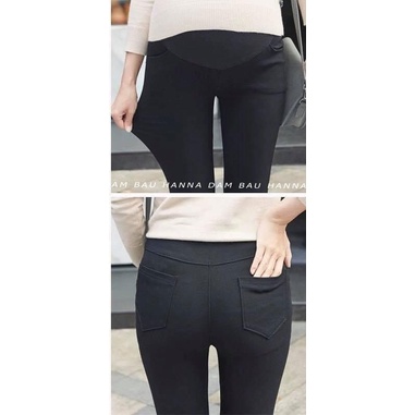 [Size 40 đến 75kg] Quần bầu công sở kaky thun dáng gọn vải co dãn thoải mái độ dày vừa phải không nhăn có túi bên sườn