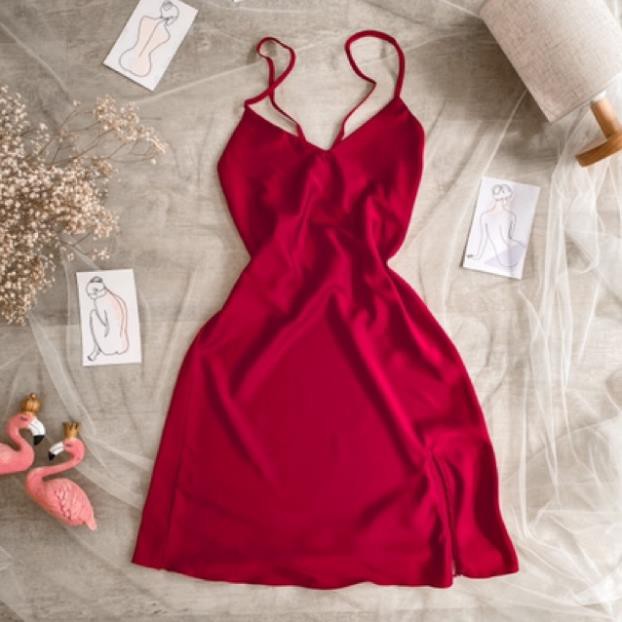 váy ngủ lụa Lụa satin - đầm ngủ lụa cao cấp -San San | BigBuy360 - bigbuy360.vn