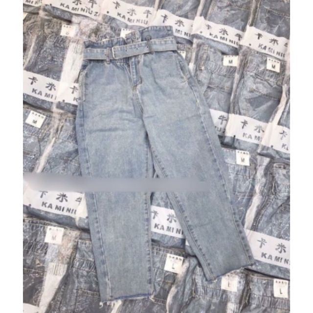 [Rẻ vô địch] Quần baggy lưng thun kèm nịt