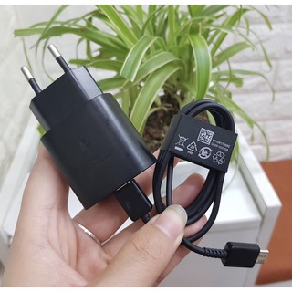 Bộ sạc nhanh 25w dành cho samsung note10/10 plus - usb-c to typec