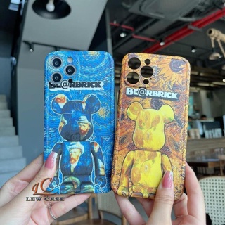 Ốp lưng iphone - ốp iphone bear brick xanh vàng idm chống bẩn