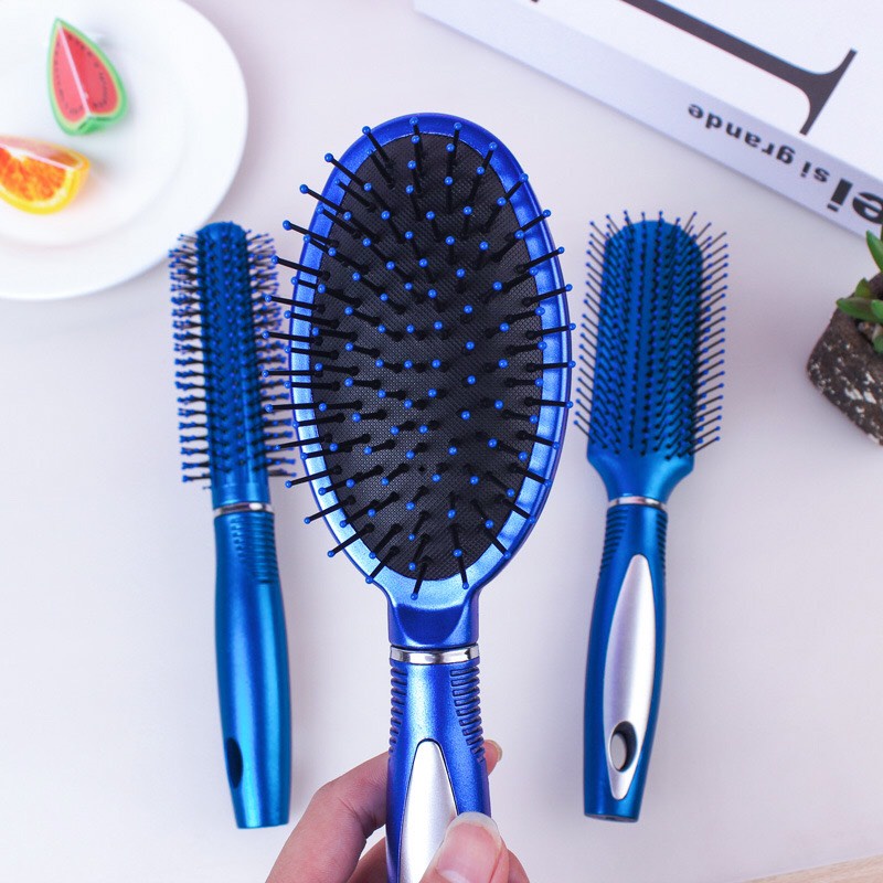 COMBO 3 LƯỢC MASAGE CHỐNG TĨCH ĐIỆN CHẢI TÓC SẤY XOĂN GỠ RỐI SIÊU TỐC