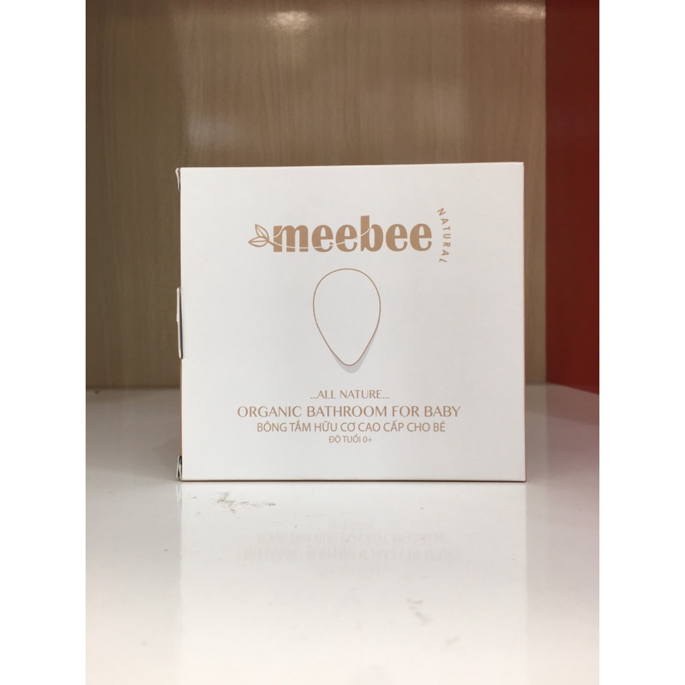 Bông tắm hữu cơ MEEBEE MURMUR Hàn Quốc siêu mềm mại cho bé làm từ bọt biển Konnyaku hàng chính hãng