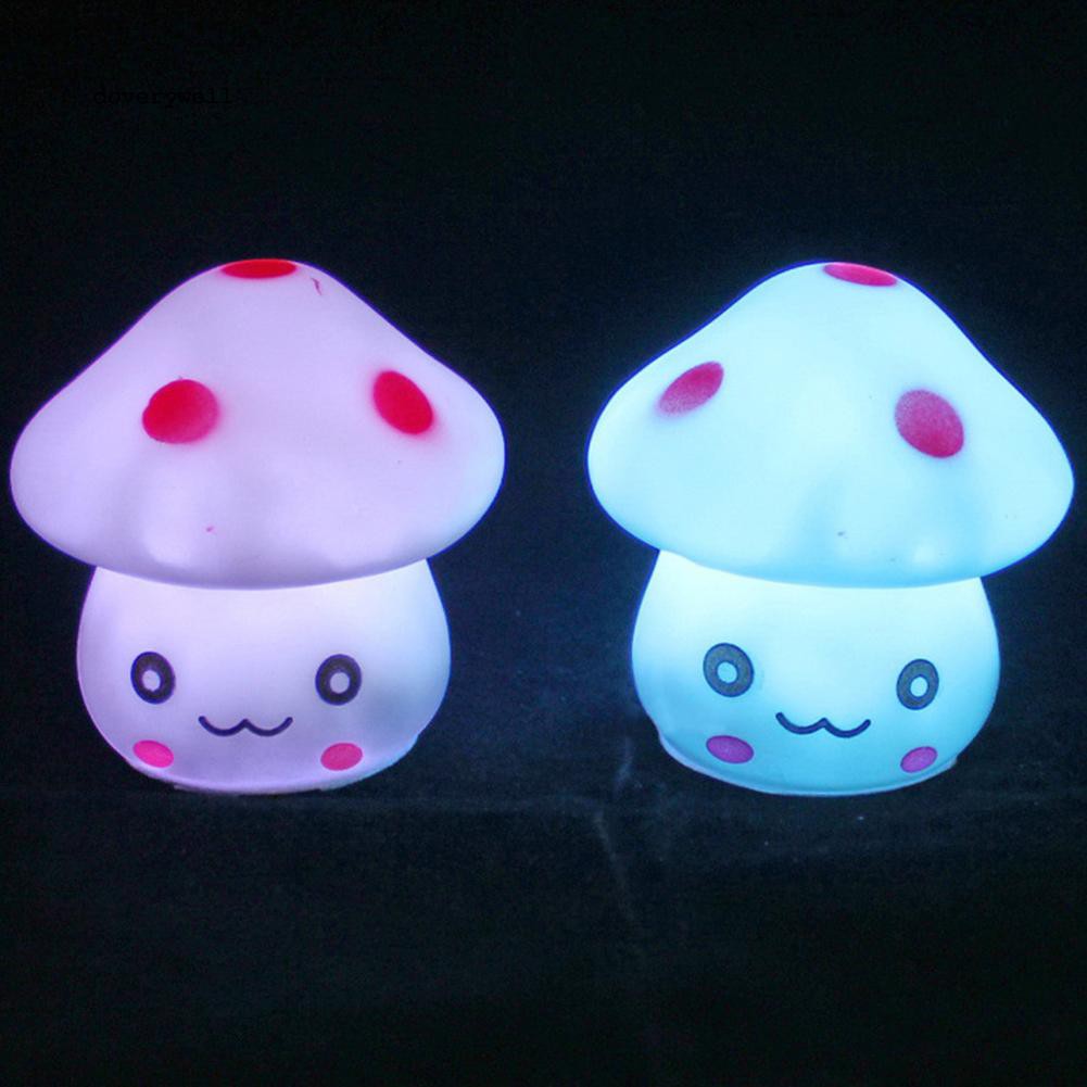 Đèn ngủ mini hình nấm nhiều màu sắc