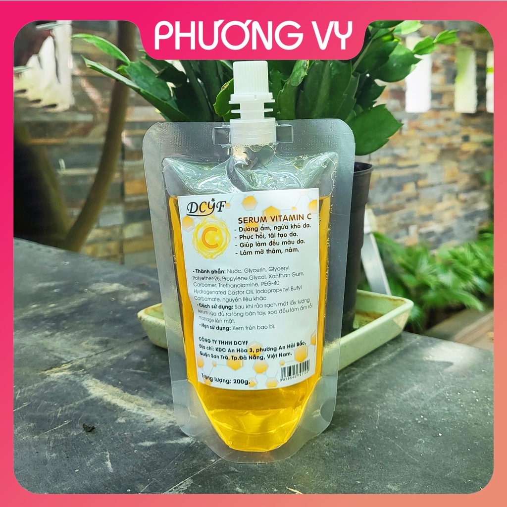 200g SERUM Vitamin C_Dưỡng ẩm, ngừa khô da, phục hồi và tái tạo da, nguyên liệu spa