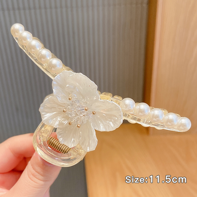 Kẹp Tóc Kim Loại Đính Ngọc Trai Nhân Tạo Thời Trang Hàn Quốc