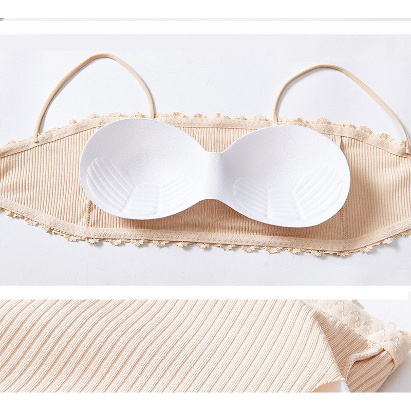 Áo Lót Nữ - Áo bra Nữ gân tăm viên ren nâng ngực sexy điệu đà mẫu Bra 001