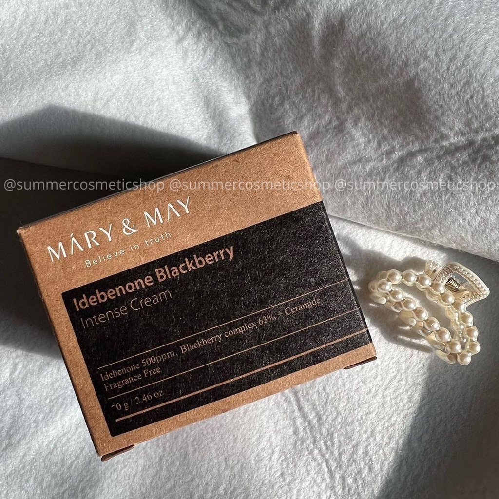 Kem dưỡng trẻ hoá da MARY & MAY IDEBENONE BLACKBERRY INTENSE CREAM 70g