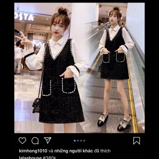 Váy cổ sơmi bigsize