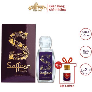 [Quà Siêu Xinh] Saffron (Nhuỵ Hoa Nghệ Tây) SHYAM 1Gr - Tặng 1Gr Bột Saffron Cao Cấp, Còn Điều Gì Tuyệt Vời Hơn