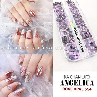 Đá chân lưới rose opal 654