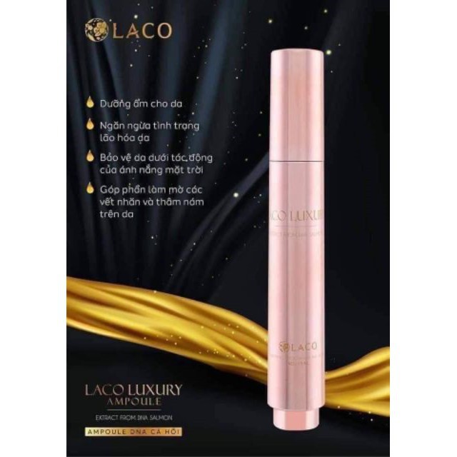 Serum dưỡng da ban đêm Ampoule Laco Luxury Dưỡng Da Căng Bóng Trắng Hồng | BigBuy360 - bigbuy360.vn