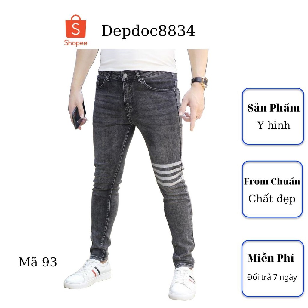 Quần jean nam cao cấp, chất liệu bò ( jean ) mềm mịn, from chuẩn, có nhiều mẫu đẹp mới đi kèm depdoc80