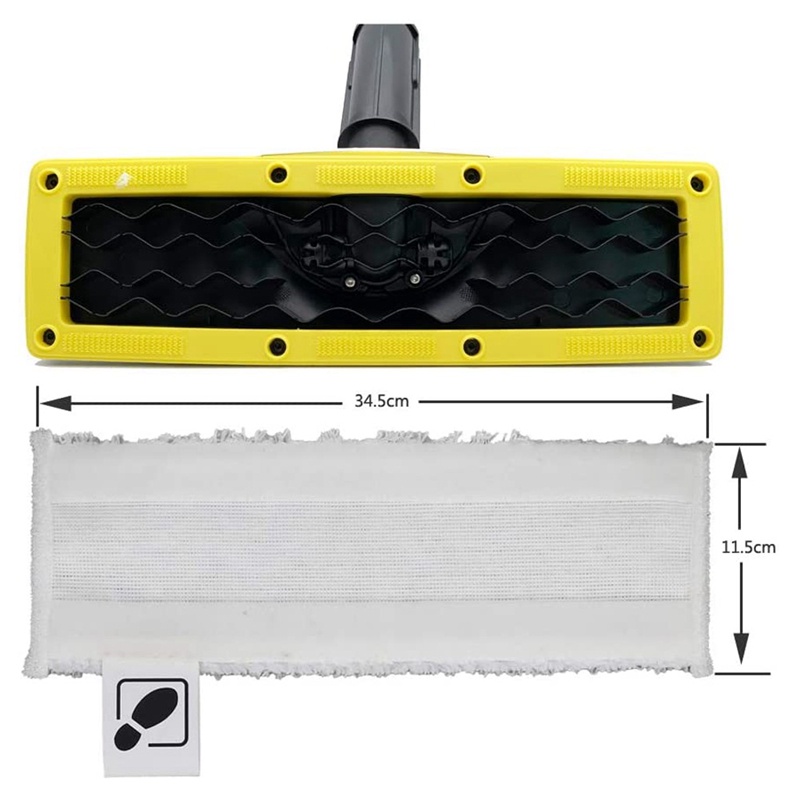 Bộ vải lau + vòi / khăn + chổi tròn cho máy lau hơi nước Karcher Easyfix Sc2 Sc 3 Sc4 Sc5