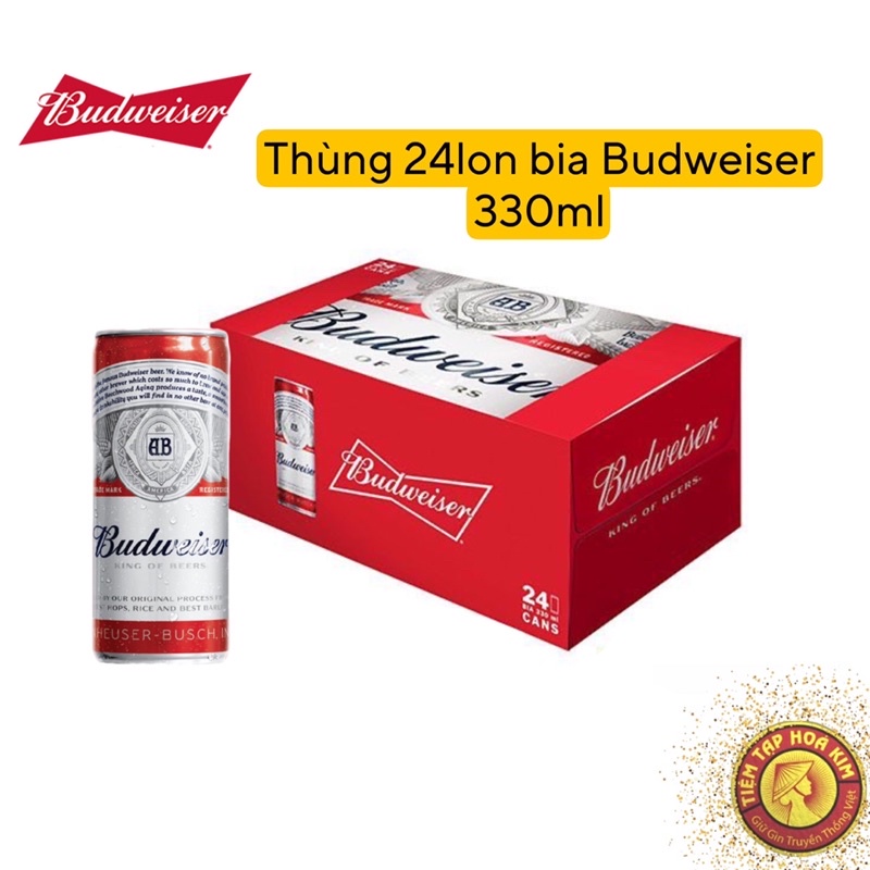 Bia Budweiser lon 330ml