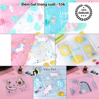 Đệm Gel trong suốt cho thú cưng - Đệm nước làm mát giải nhiệt cho chó mèo
