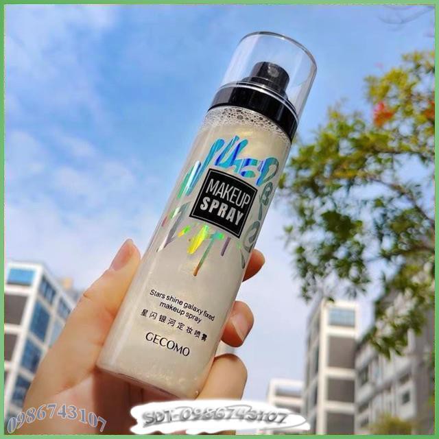 Xịt nhũ cố định lớp trang điểm Gecomo Star Shine Galaxy Spray bản dupe của Mac Fix+ Shimmer SV | BigBuy360 - bigbuy360.vn