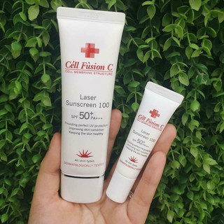 Combo kem chống nắng Cell Fusion C Laser Sunscreen 50ml+10ml